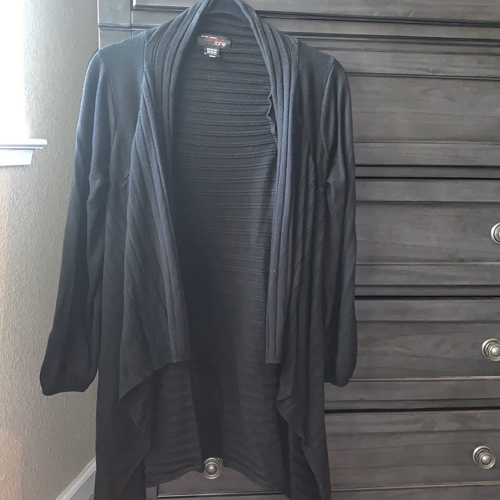 Black cardigan